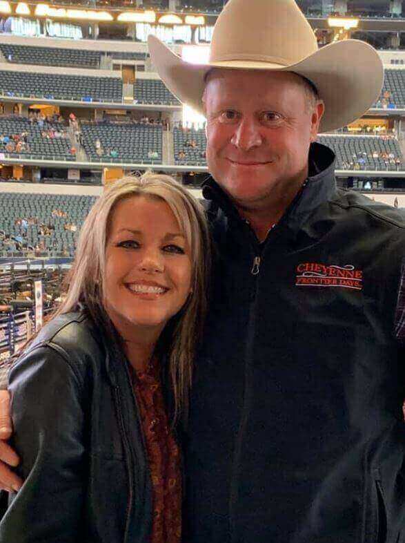 Kaynette Williams with her husband, Cody.